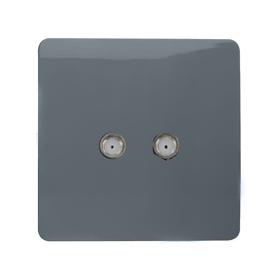 Dual Media Sockets Wiring Accessories Trendi Decorative Screwless